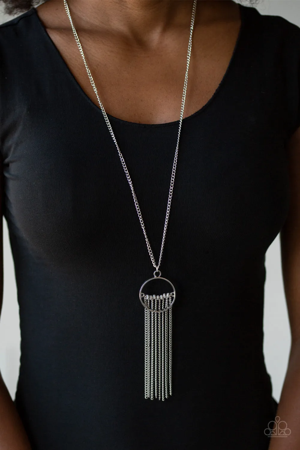 ** Terra Tassel - Silver - Paparazzi Accessories