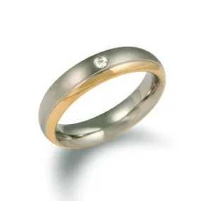 0130-12 Boccia Titanium Ring