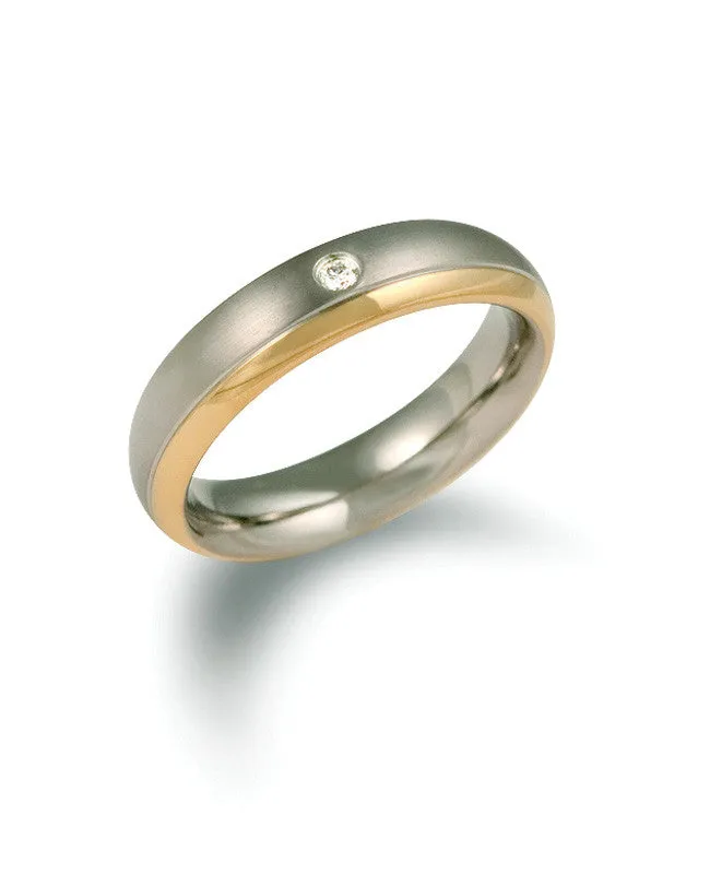 0130-12 Boccia Titanium Ring