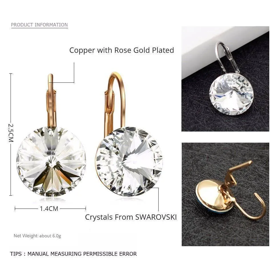 11 Colors, SWAROVSKI  Austrian Crystal Earrings