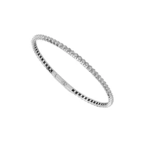 14K White Gold 0.90 Ct. Tw. Diamond Eternity Bangle Bracelet