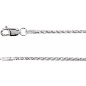 14K Yellow 1.25 mm Wheat 16" Chain