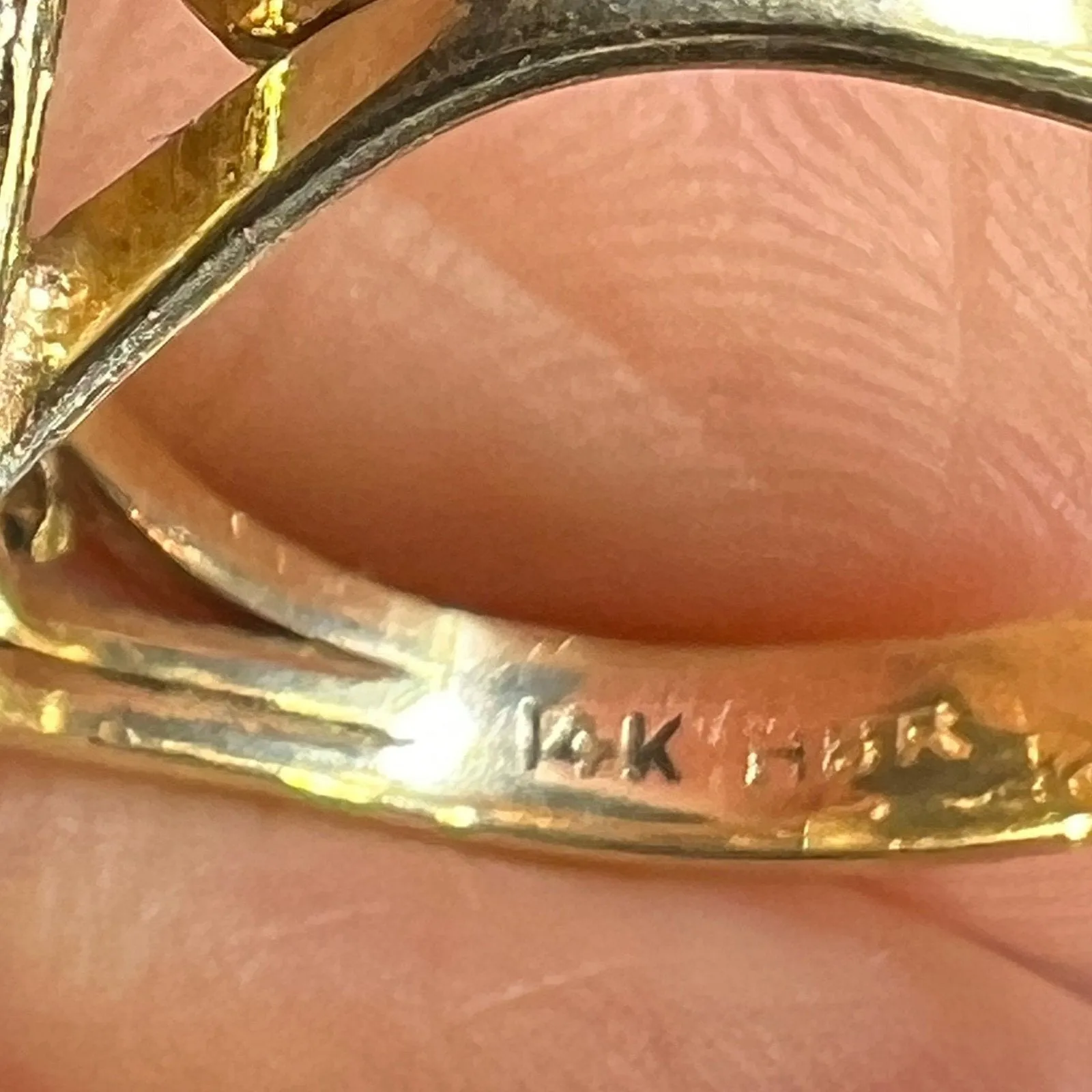 14K Yellow Gold 1" Australian Black Boulder Opal Ring **Video**