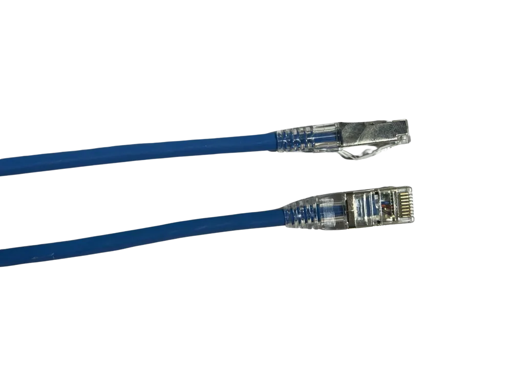 150MM Cat6A Thin S/FTP Patch Lead 28AWG | Blue