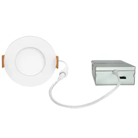 3BRIX 4 Inch 9W Slim Round Ultra Thin Recessed Downlight - 5CCT (27/30/35/40/50K)- 675 lumens
