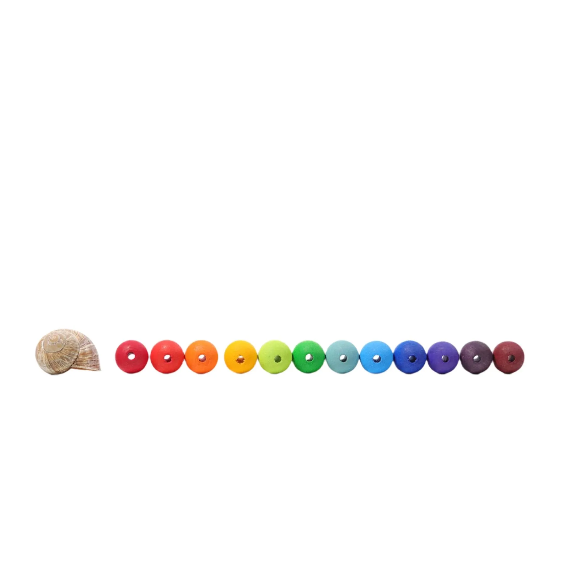 60 Wooden Beads
