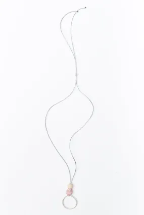 Amica Silver Circle Pendant Necklace