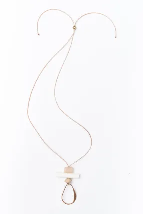 Amory Blush Teardrop Pendant Necklace