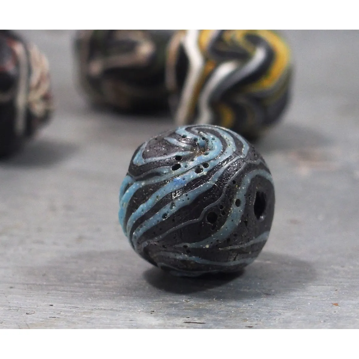 Antique Persian/Islamic Wound Bead, B LISTED AS INDIVIDUAL BEADS