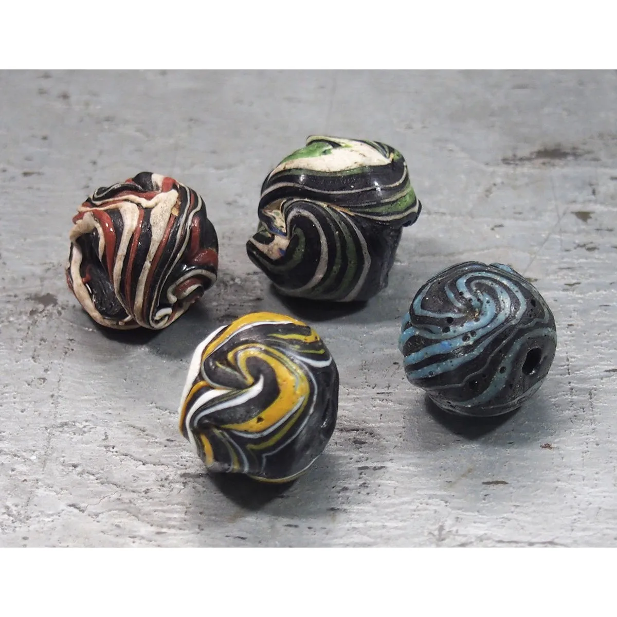 Antique Persian/Islamic Wound Bead, B LISTED AS INDIVIDUAL BEADS