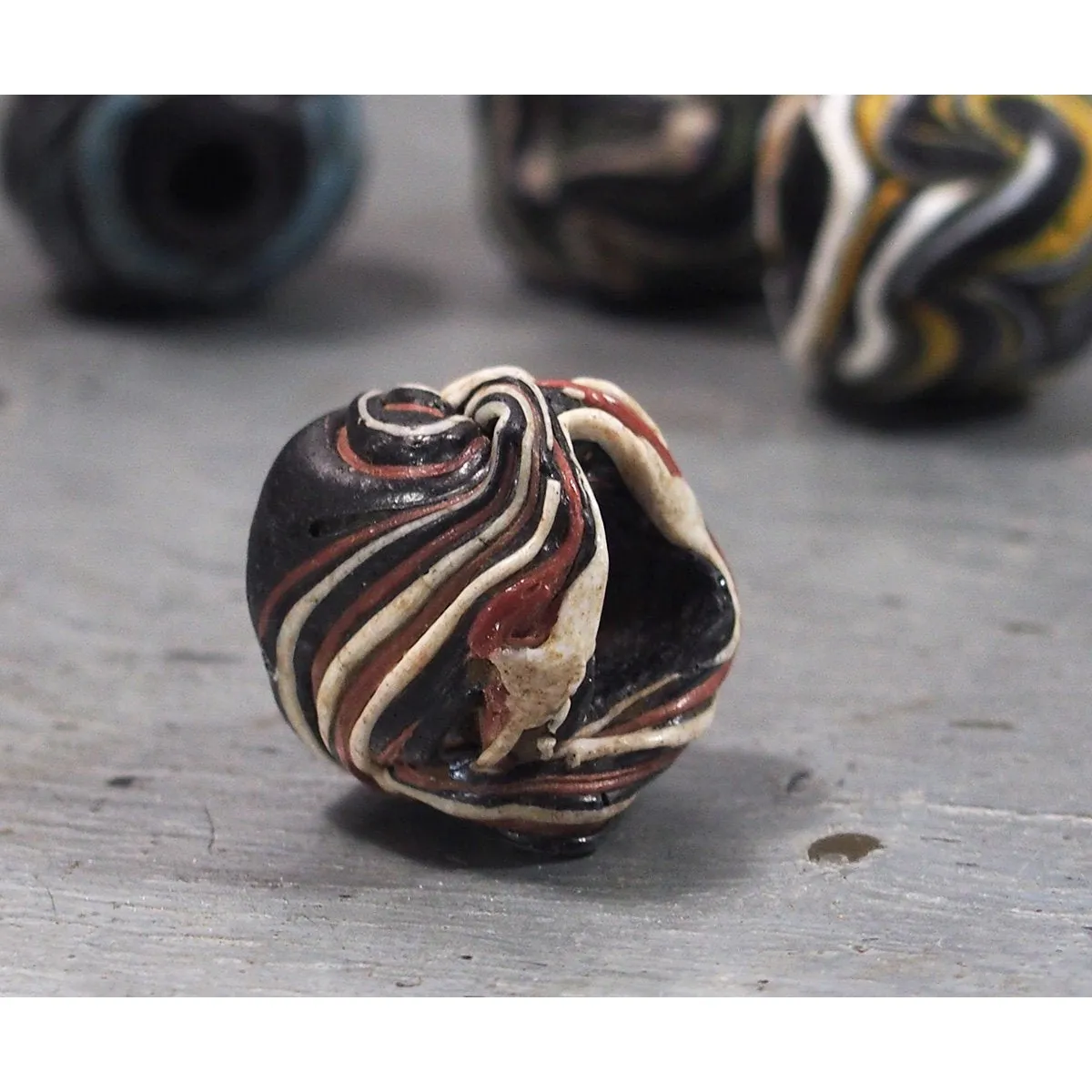 Antique Persian/Islamic Wound Bead, B LISTED AS INDIVIDUAL BEADS