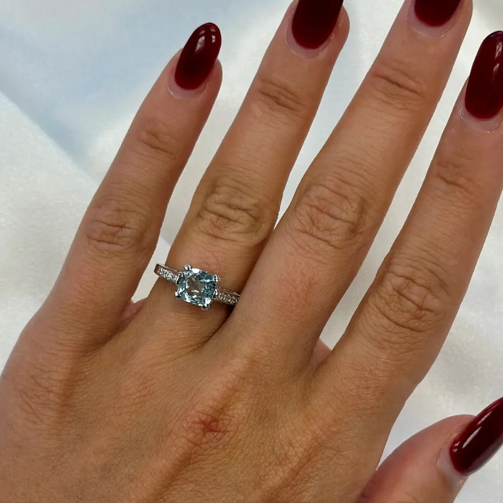 Antique Rhodolite and Diamond Ring