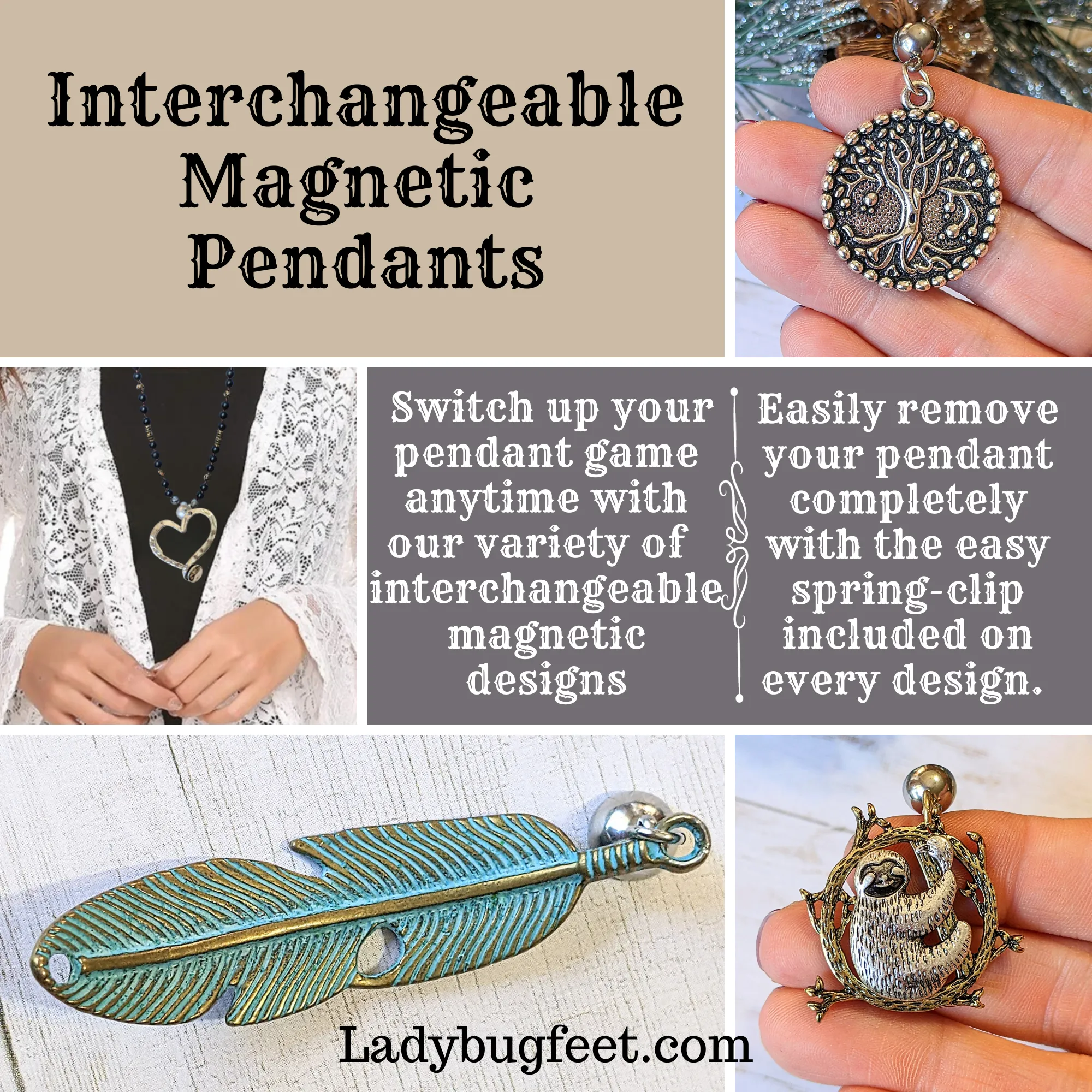 Antique Two Tone Starfish Pendant