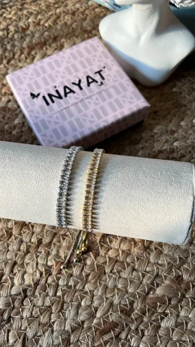 Baguette tennis bracelet