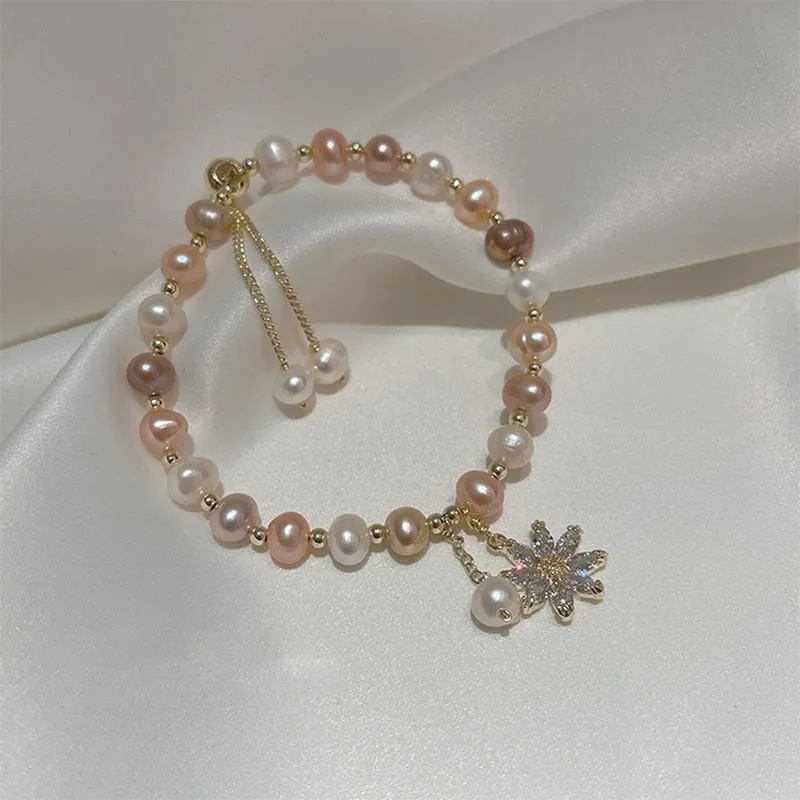 Baroque Freshwater Pearl Bracelet Anniverssary For Women Jewelry