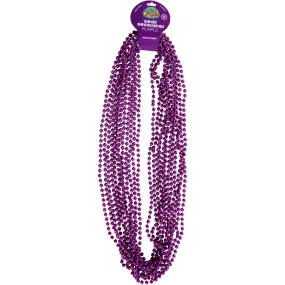 Bead Necklaces Purple Party Favor (pack of 12)