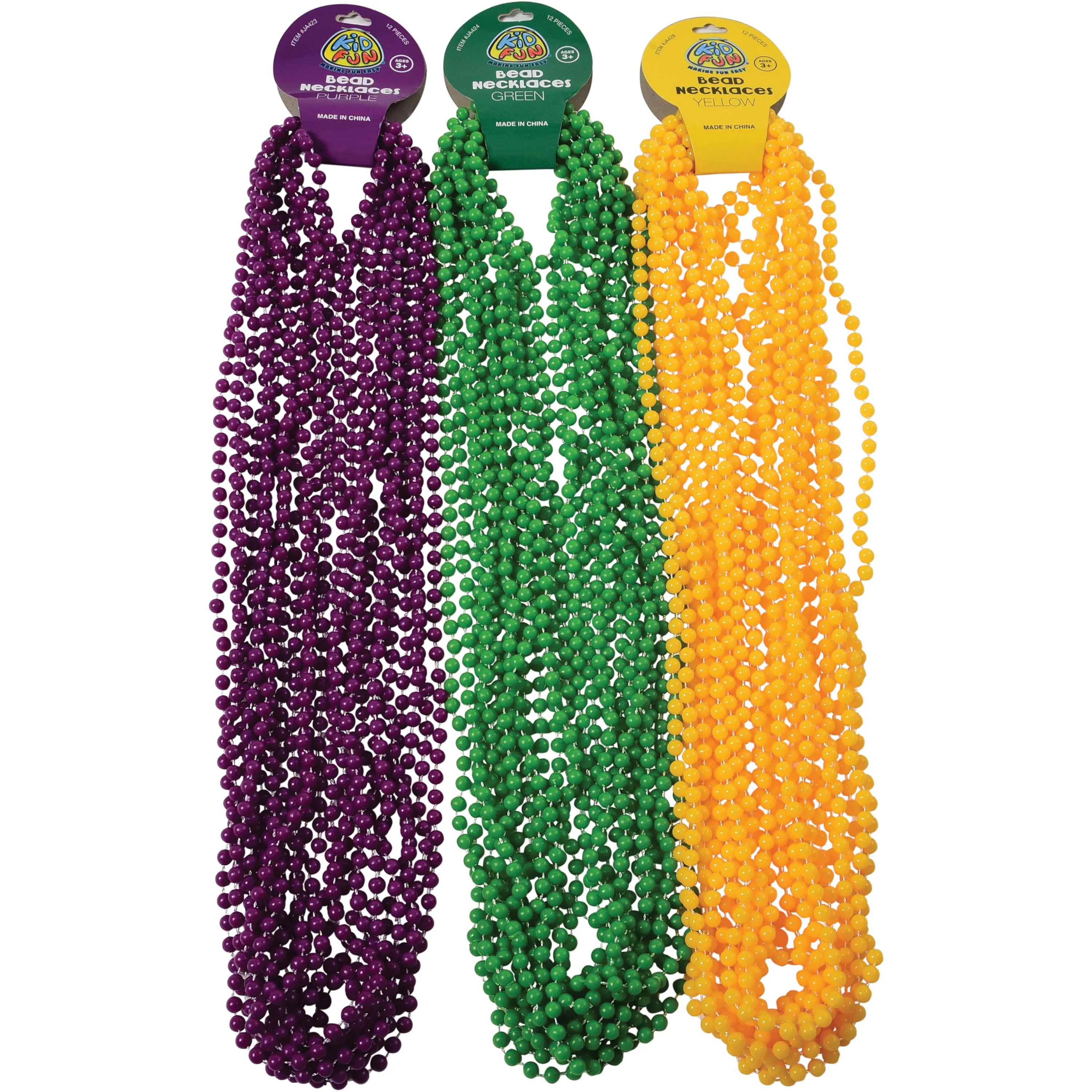Bead Necklaces Purple Party Favor (pack of 12)