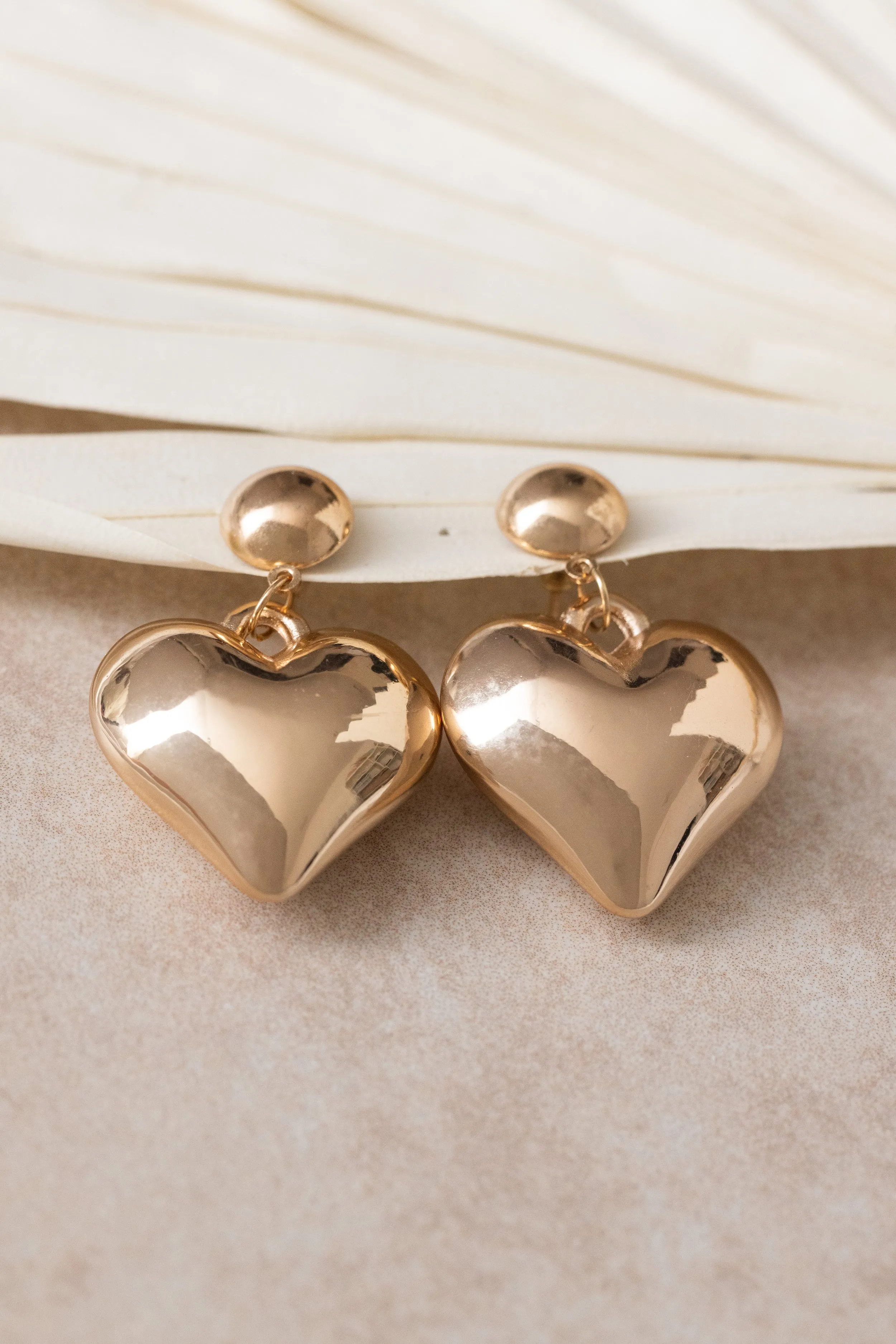 Big Heart Earrings - Sample