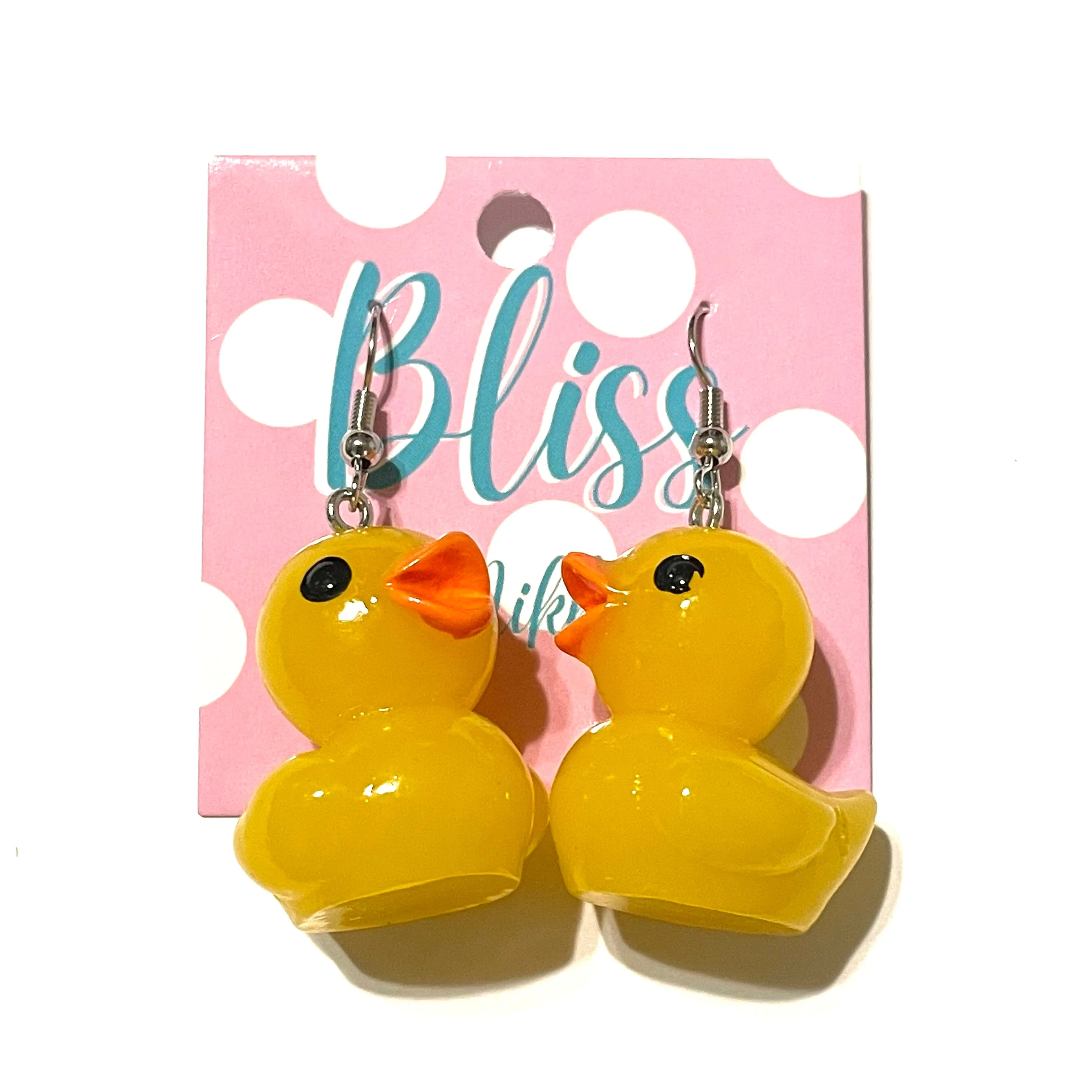 Big Rubber Duckie Statement Earrings