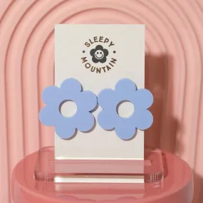 Big stud earrings - Periwinkle Daisy Studs