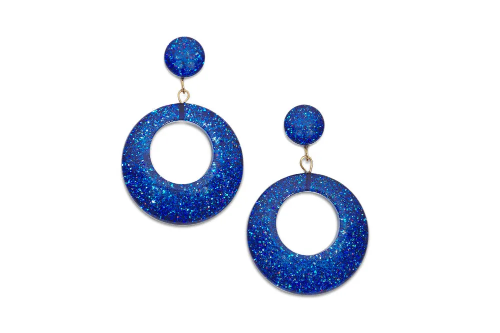 Blue Glitter Bangle