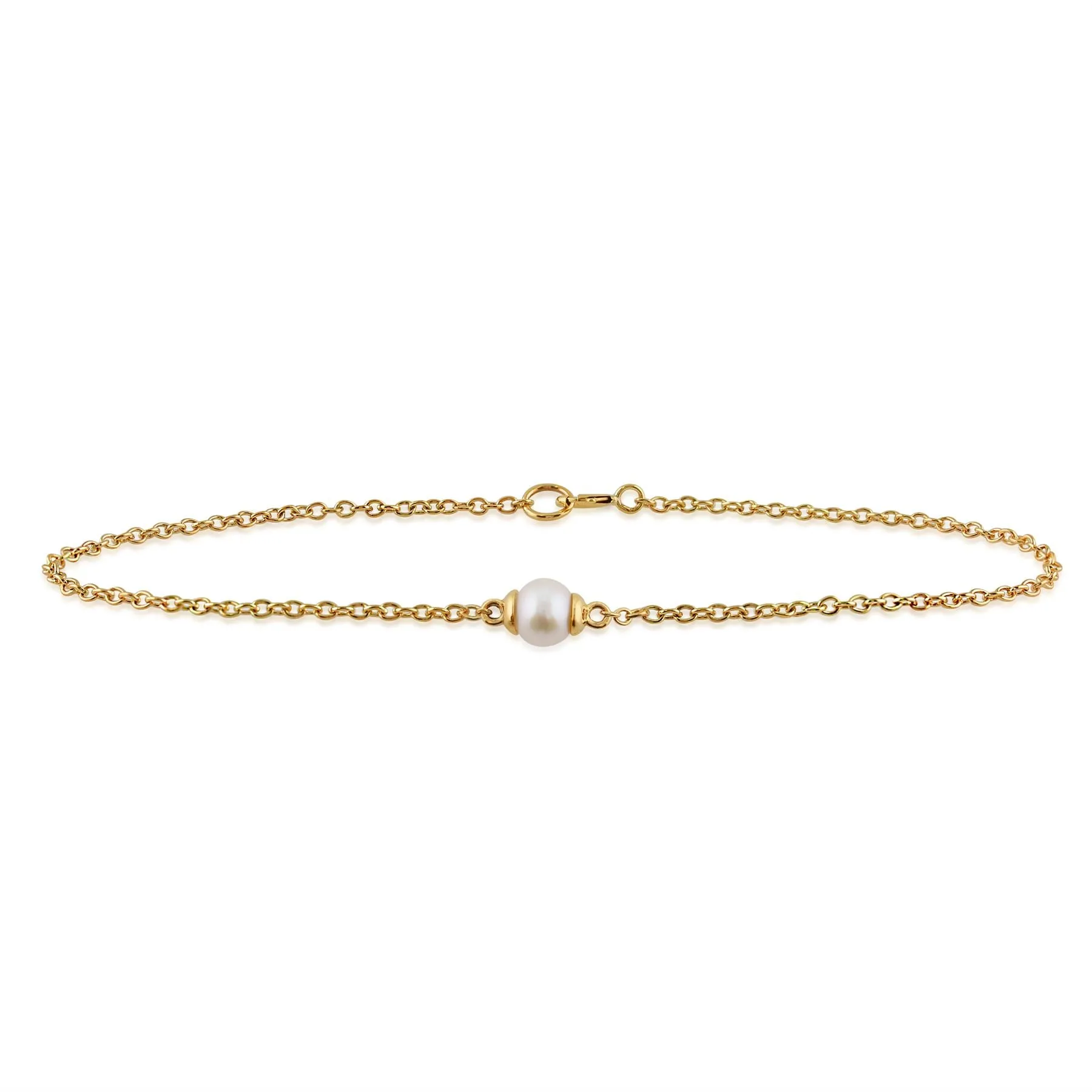 Bracelet Cœur Classique Or Jaune 375 Perle de Culture