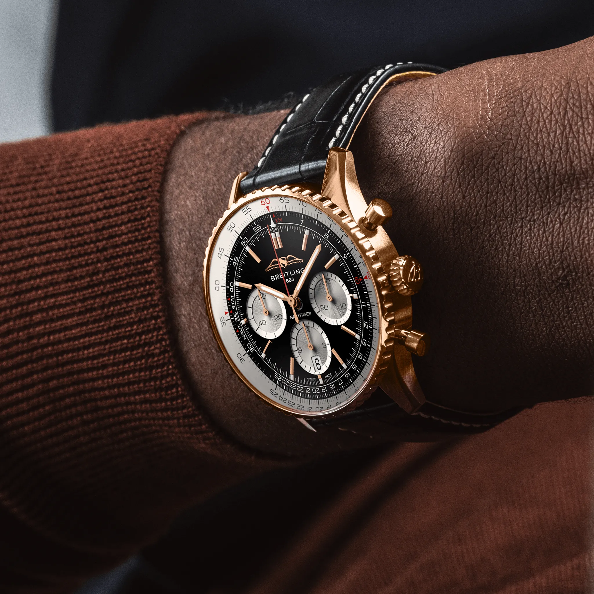 BRT Watch Navitimer B1 Chronograph 43 18K Red Gold