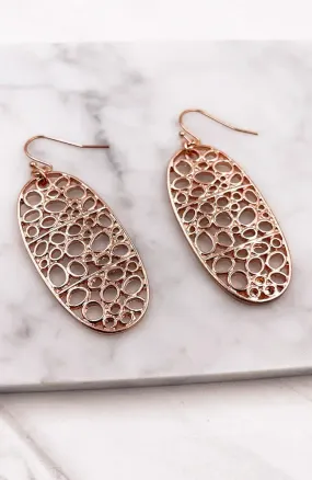 BUBBLES OVAL EARRINGS