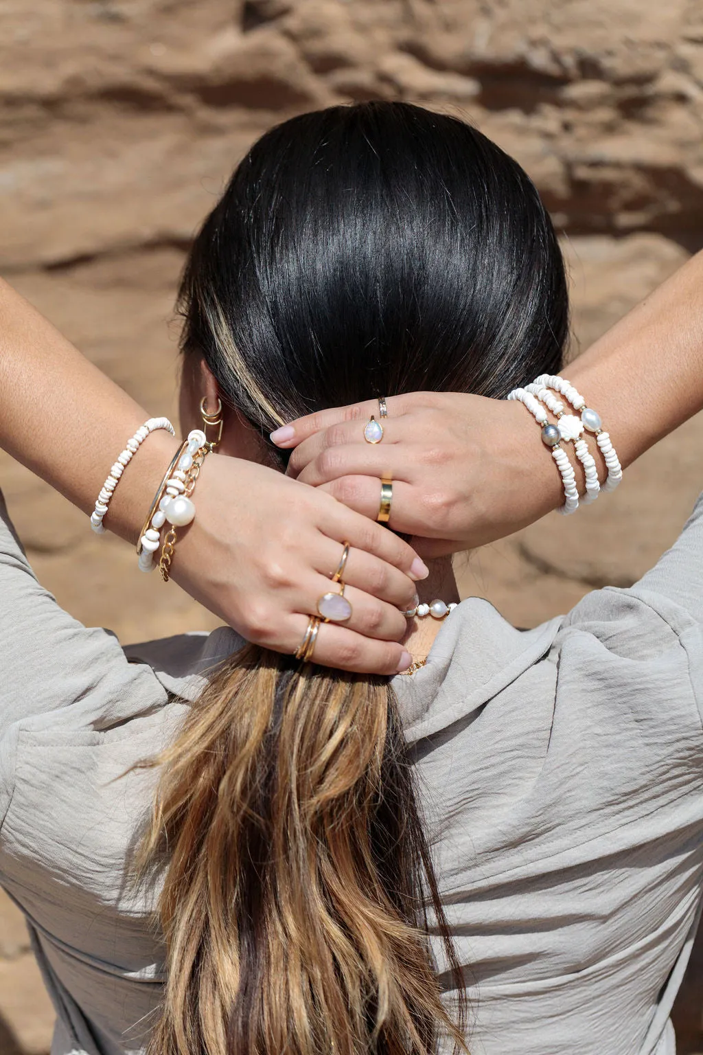 Choose your Stretchy Puka Shell Bracelet - Ali'ikai
