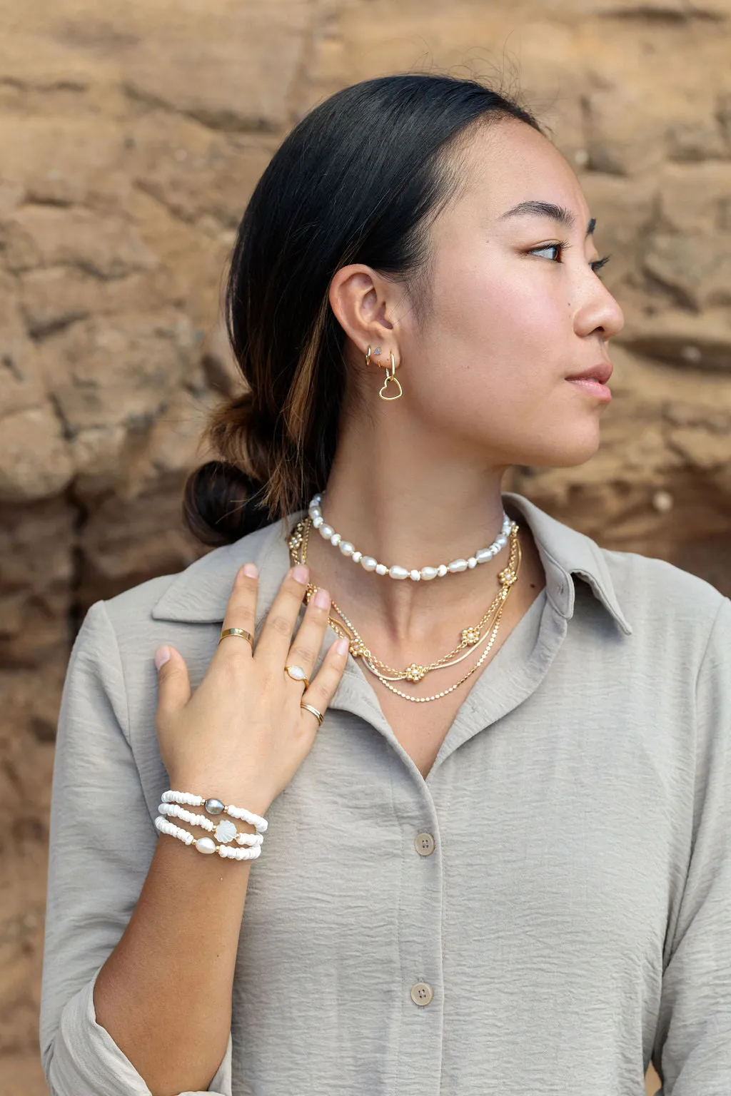 Choose your Stretchy Puka Shell Bracelet - Ali'ikai