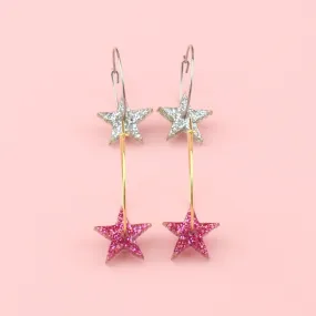 Cosmic Cowgirl Star Power Hoop Earring Set