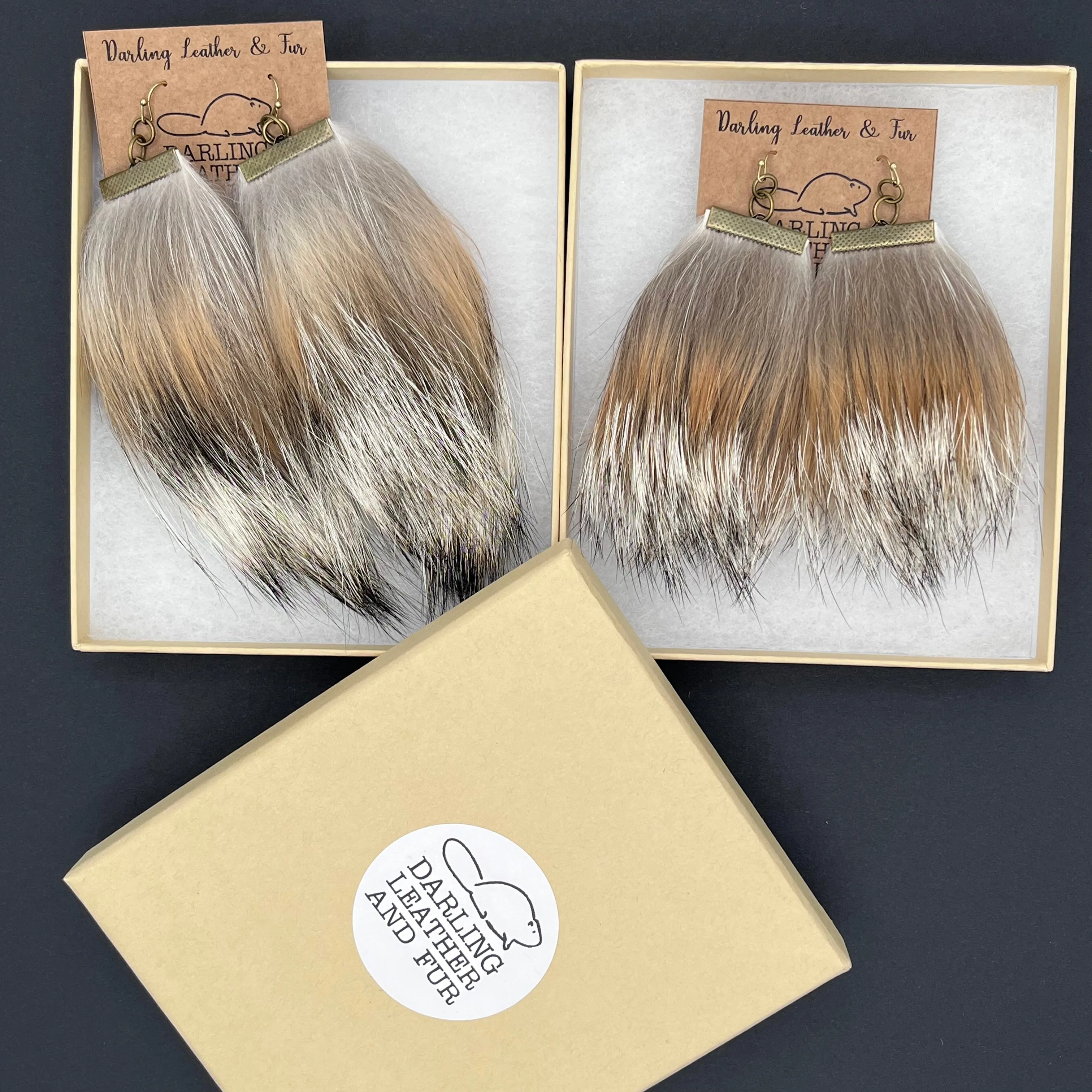 Coyote Fur Earrings