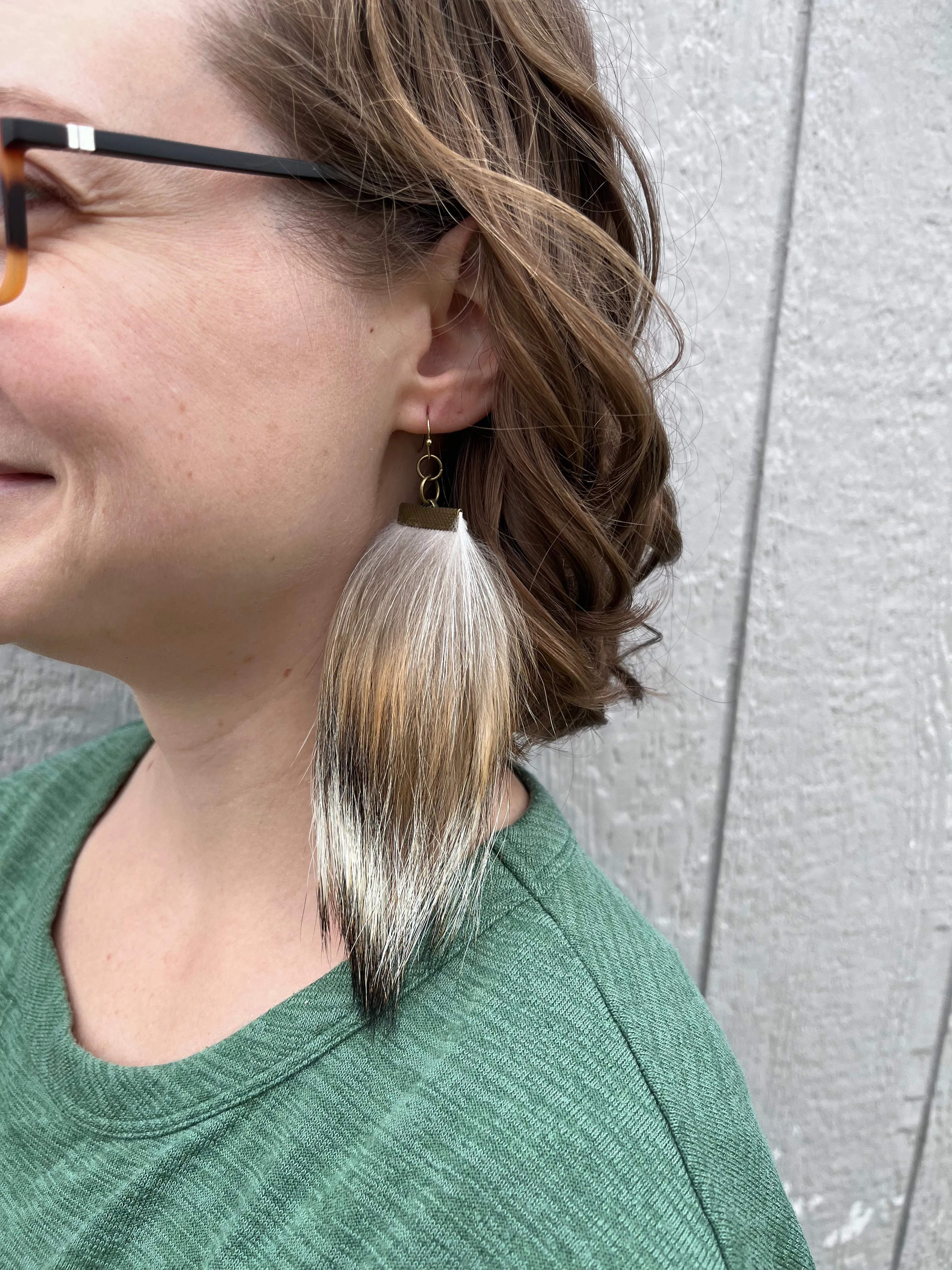 Coyote Fur Earrings