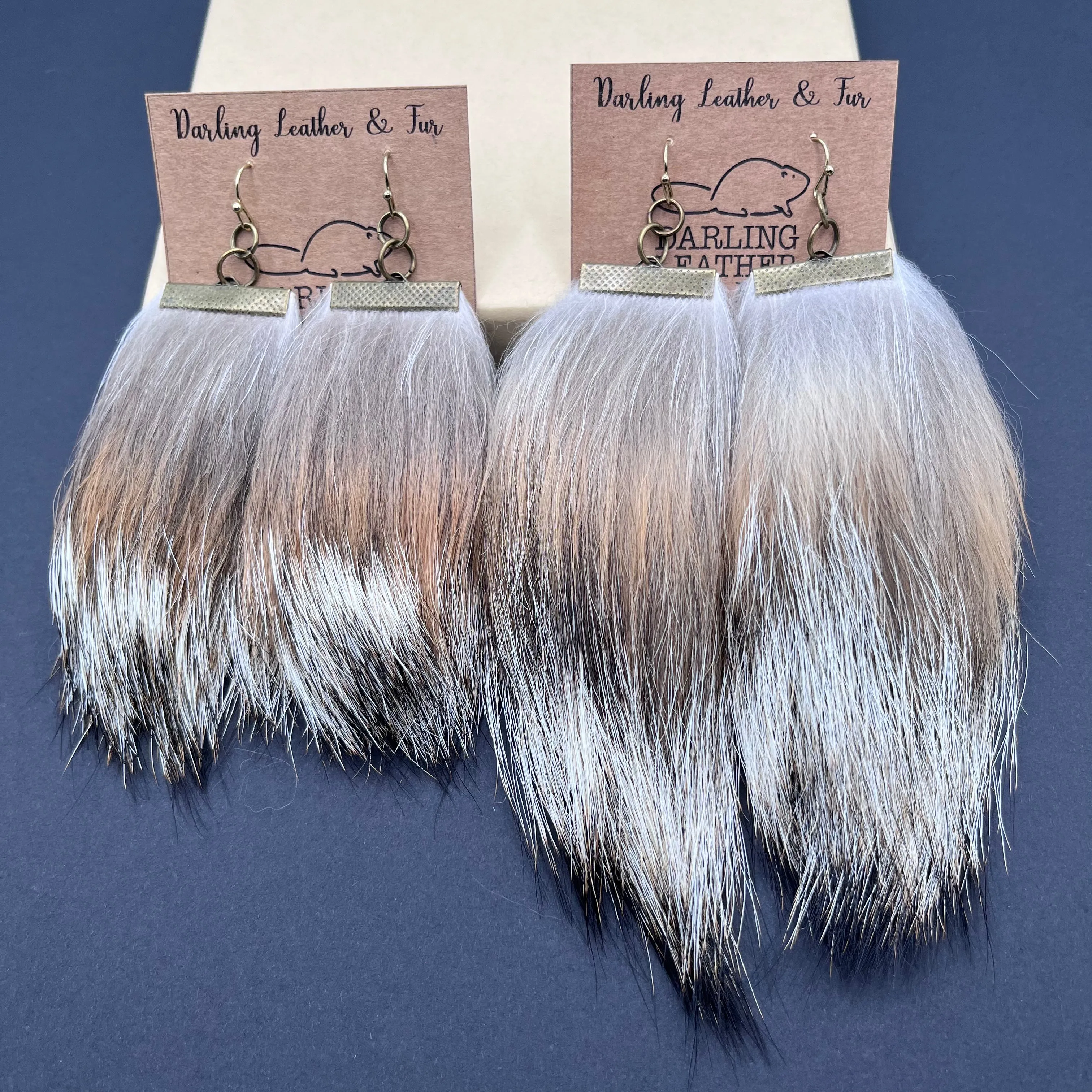 Coyote Fur Earrings