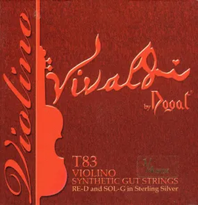 Dogal Vivaldi Violin String Set 1/4 Size Medium