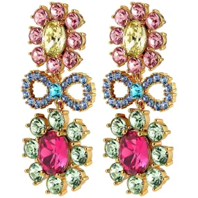 Dyrberg Kern Lillian Gold Earrings - Pastel
