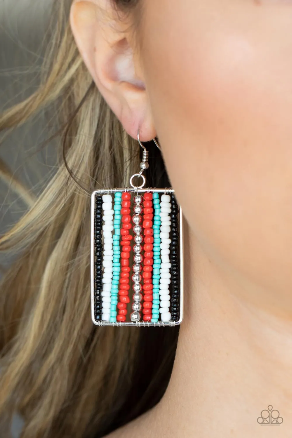 Earrings Beadwork Wonder - Red E513