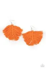 Earrings Macrame Mamba - Orange E114