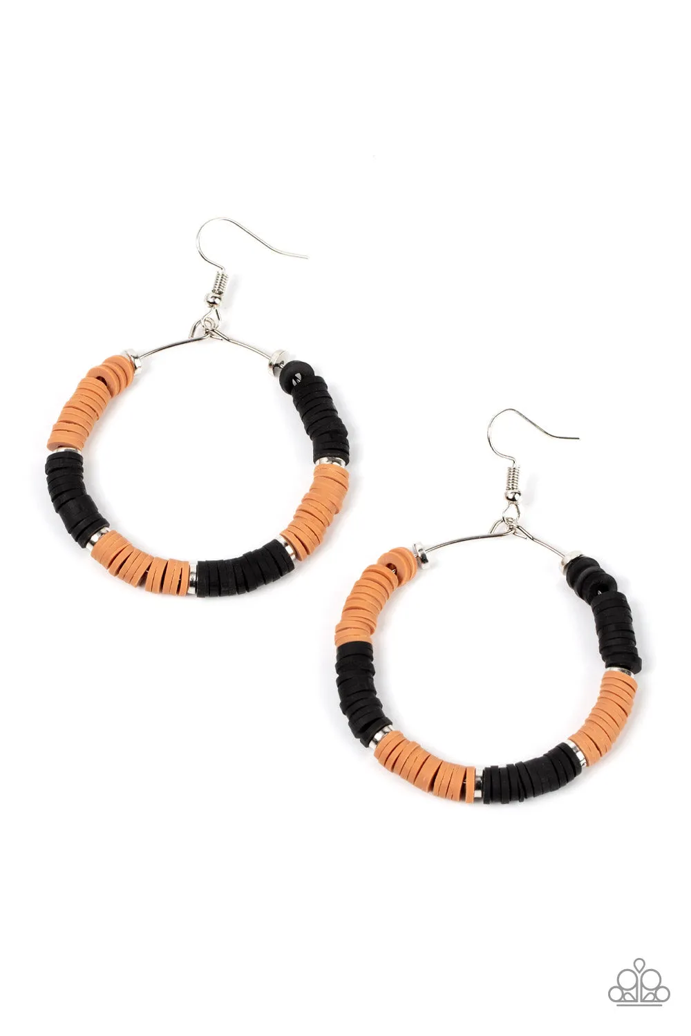 Earrings Skillfully Stacked - Black E2171
