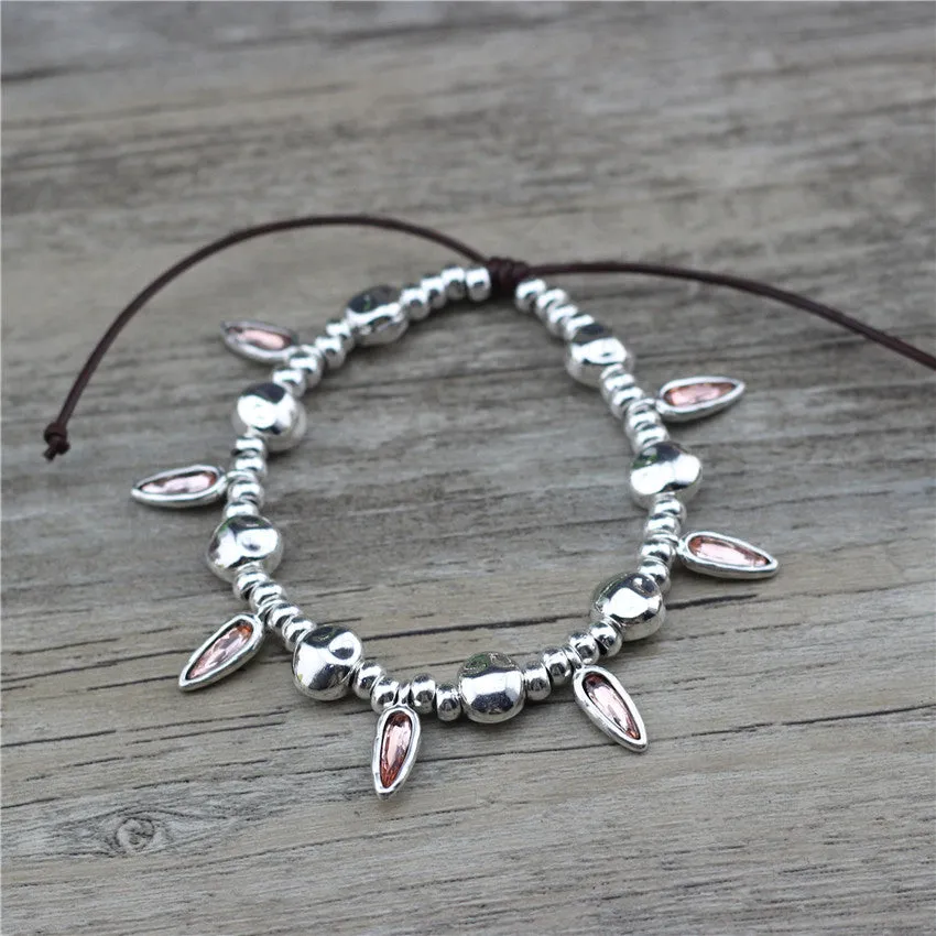Fashion Bead Vintage Charm Adjustable Handmade Cool Anklet