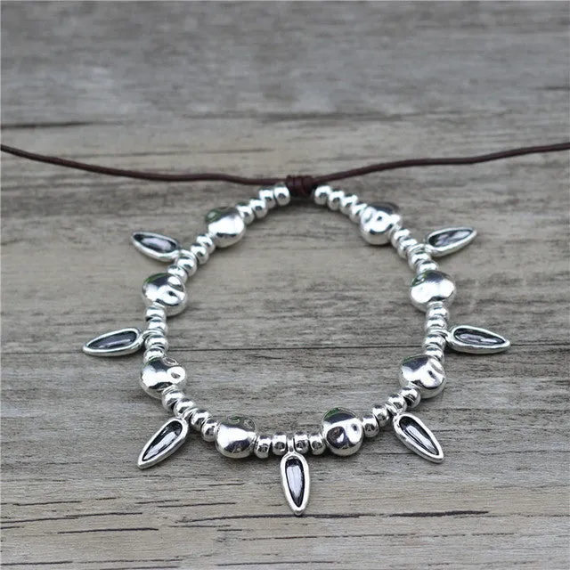 Fashion Bead Vintage Charm Adjustable Handmade Cool Anklet