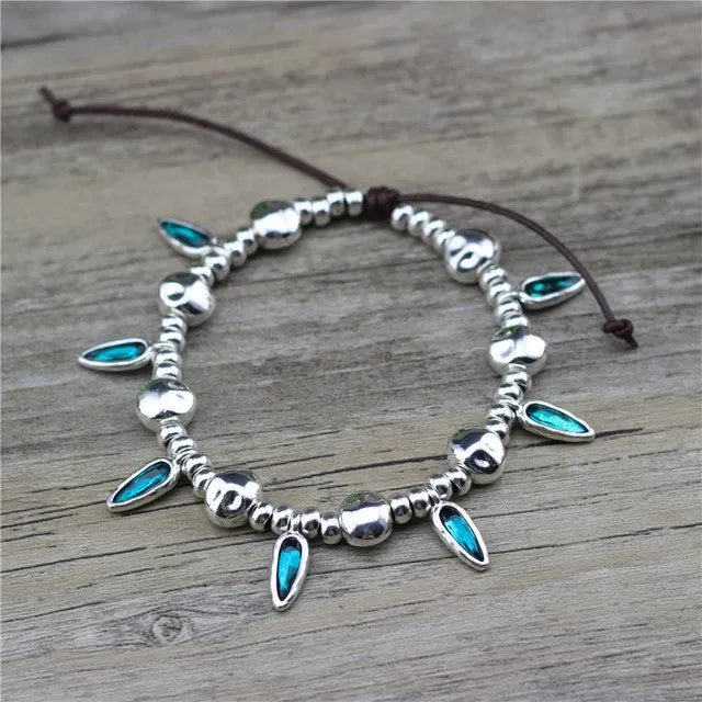 Fashion Bead Vintage Charm Adjustable Handmade Cool Anklet