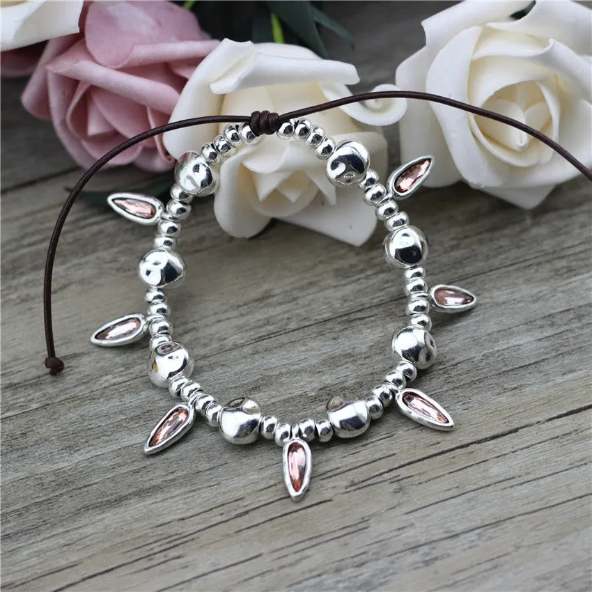 Fashion Bead Vintage Charm Adjustable Handmade Cool Anklet
