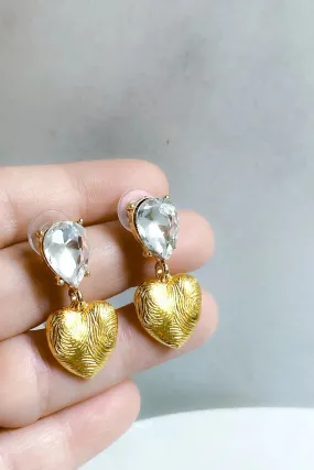 Gold Heart Earrings