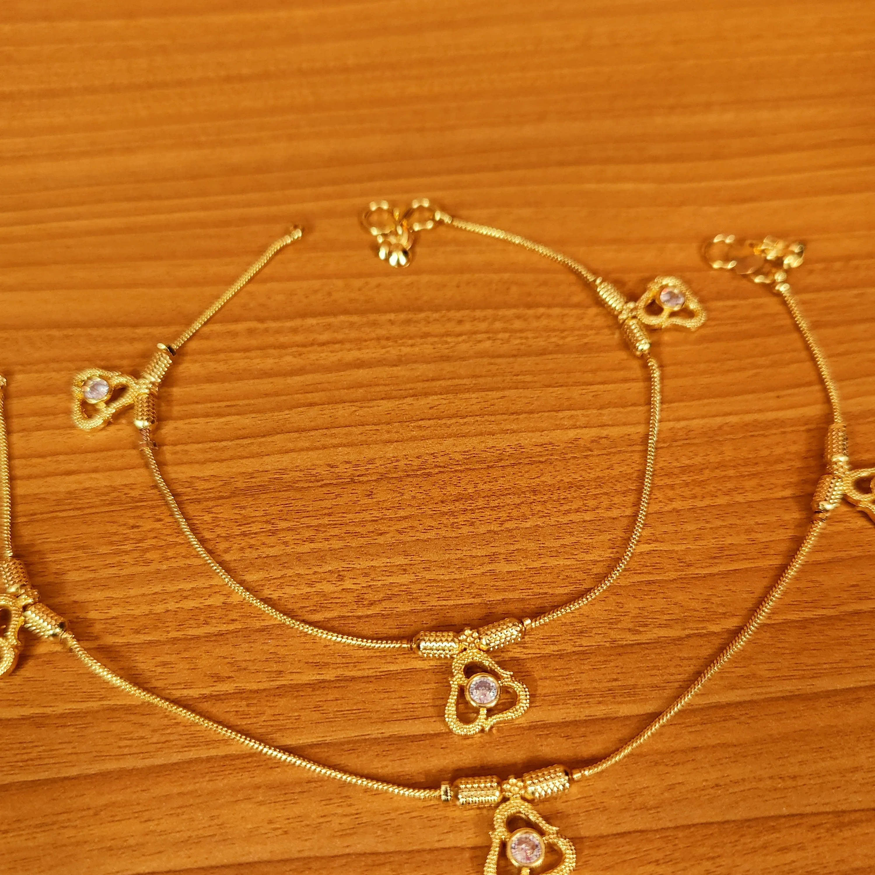 Gold Plated Anklets