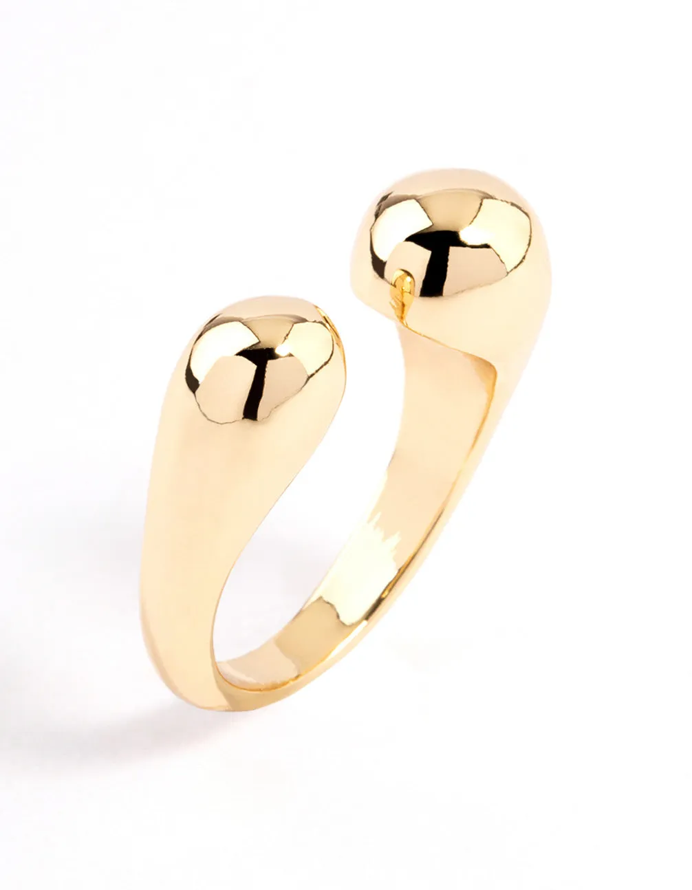 Gold Plated Open Sphere Ring