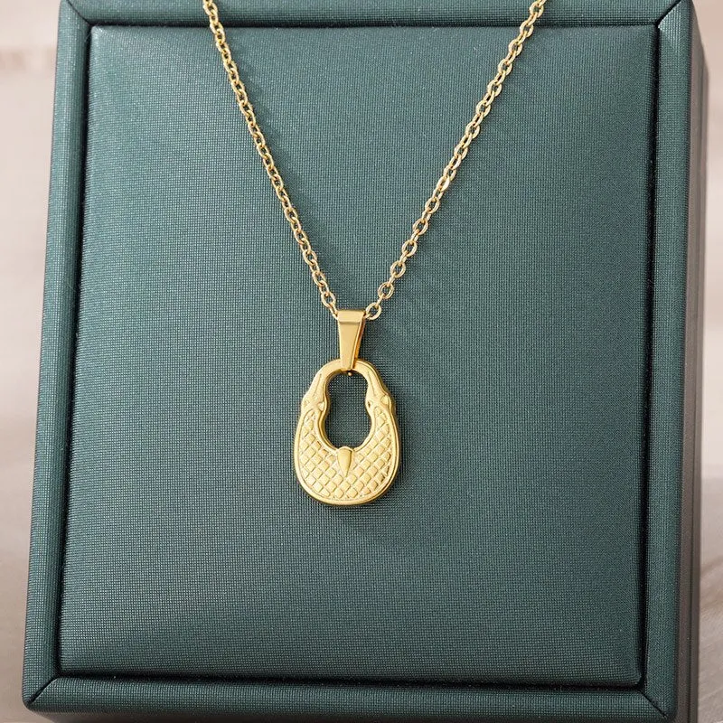 Gothic Bag Pendant Necklaces For Women