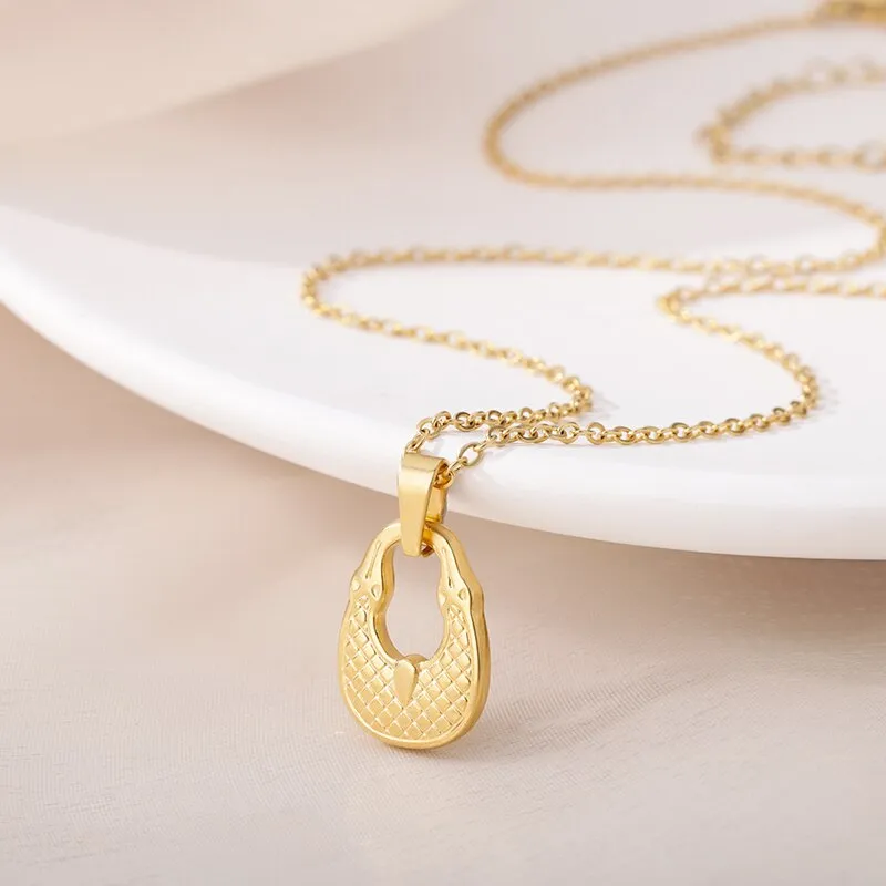 Gothic Bag Pendant Necklaces For Women