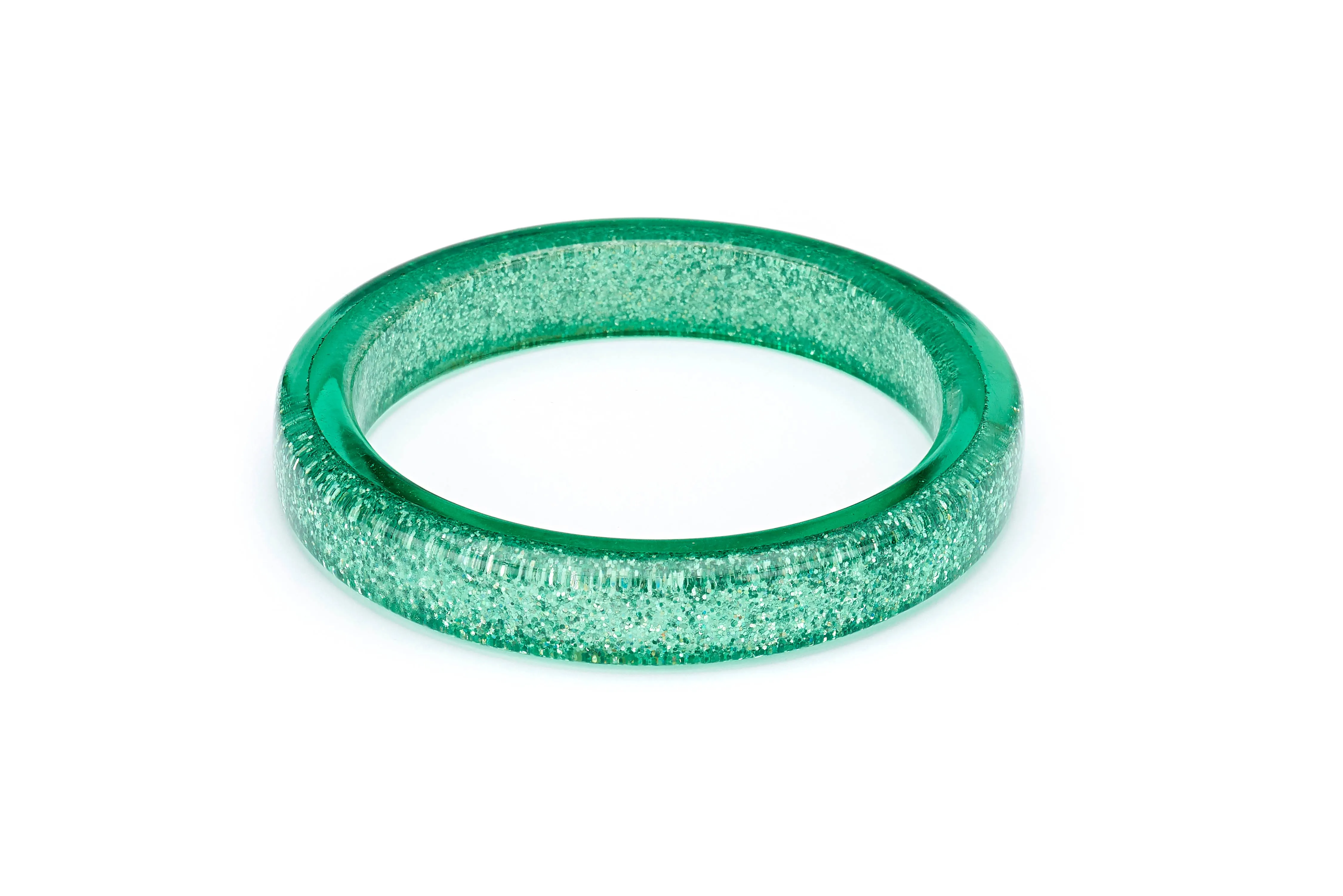 Green Lagoon Glitter Bangle