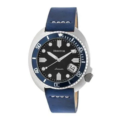 Heritor Automatic Morrison Leather-Band Watch w/Date